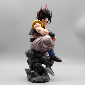 Nouveau Hotsale 22.5CM <span class=keywords><strong>Super</strong></span> <span class=keywords><strong>Saiyan</strong></span> <span class=keywords><strong>Gogeta</strong></span> Trois Tête Remplaçable Manga Collection Figurine Modèle PVC Figure Statues Jouets pour Enfants - Product Image 2
