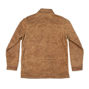 High Quality Winter Plus Size Button <b>Men's</b> Hooded <b>Canvas</b> <b>Jacket</b> Custom Logo 100% Washed Cotton Duck Fabric Breathable Quick Dry - Product Image 2