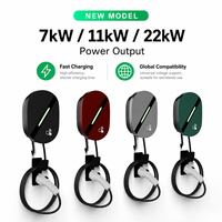 Estación de Carga para Vehículos Eléctricos (VE) de 11kW GB/T, 16A, Trifásica, Estándar Chino, Montada en Pared, con Control por Aplicación Inteligente, para Exportación