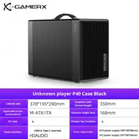 Lecteur inconnu P40 Mesh Mid Tower MicroATX Portable Desktop Compact Gaming Mini Computer Case avec alimentation en stock
