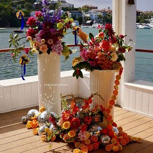 Custom Size Handmade Wooden Pedestal Plinth <b>Stand</b> Solid Wood for Flower <b>Vase</b> Cake Display New Arrival Elegant Modern Wholesale - Product Image 6