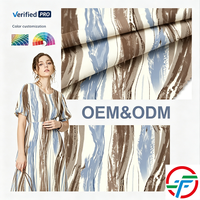 Tissu imprimé effet bulle expressionniste 100% Coton Antistatique Poids moyen Marron ardoise Vente en gros