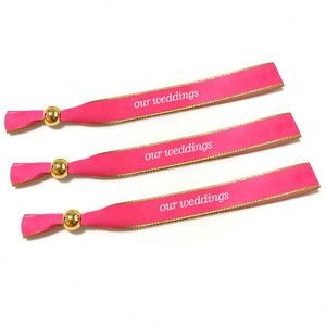 Bracelet en satin sublimé personnalisé en polyester pour mariage, festival, promotion, cadeau, décoration - Product Image 1
