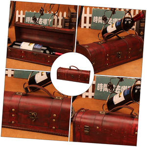 Großhandel Luxus Premium langlebige Vintage Aufbewahrung sbox mit Deckel anpassbare Logo Holz Wein kisten für Wein Geschenk - Product Image 6