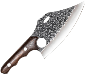 Couteau en acier Damas 6-7,9 pouces, manche en bois, fait main, tranchant, lame droite, ambidextre, ensemble de couteaux de cuisine, 96 couches d'acier au carbone - Product Image 1