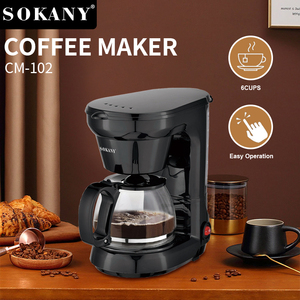 SOKANY Mini machine à café à thé à <span class=keywords><strong>filtre</strong></span> de bureau <span class=keywords><strong>électrique</strong></span> et petite <span class=keywords><strong>cafetière</strong></span> goutte à goutte manuelle portable à la maison - Product Image 3