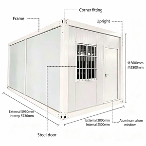 Casa Container Prefabbricata 20ft 40ft Pieghevole Modulare Montaggio Rapido Qualità Export per Ufficio Cantiere e Abitazione - Product Image 5