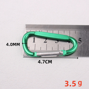 Moschettoni Autobloccanti per Arrampicata, Clip Asimmetriche in Alluminio Resistente con Logo Stampato - Product Image 6