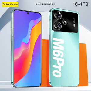 Nuovo M6 <span class=keywords><strong>Pro</strong></span> Telefono Cellulare 5G, 7.3 Pollici, 8000mAh, 16GB 1TB, Schermo AMOLED 120Hz, Sbloccato, Vendita all'Ingrosso, Cellulare con OTG - Product Image 1