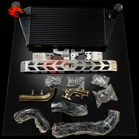 طقم مبرد هواء أمامي مع قضبان حماية معززة وأنابيب شحن من الألومنيوم/التيتانيوم لسيارة تويوتا جي آر ياريس 1.6 تيربو G16E-GTS 2020+