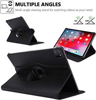 Étui pour tablette en cuir pivotant à 360 degrés pour iPad Pro 11 pouces 2024 M4