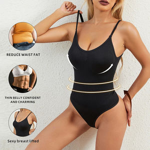 Seamless Shapewear <b>Bodysuit</b> Women Tummy Control Body Shaper Fajas Colombianas Waist Trainer Ladies Sexy Thong Slimming Underwear - Product Image 2
