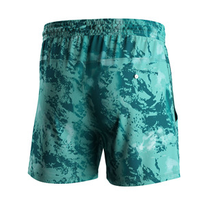 Shorts de pêche tropicaux respirants pour hommes, coupe ajustée, protection UV, pour usage quotidien décontracté - Product Image 3
