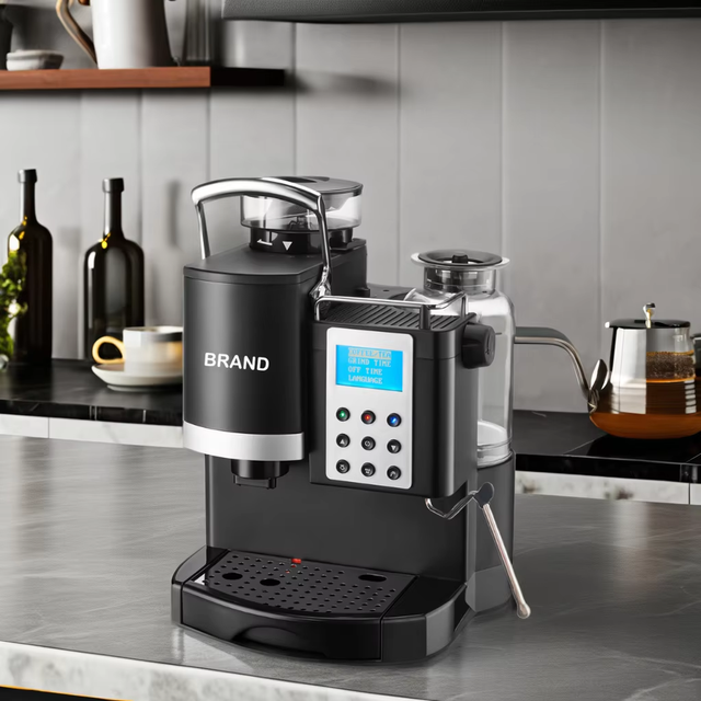 High Quality Household Hotel Semi Auto 20bar Plastic 1300w European Coffee Machine
