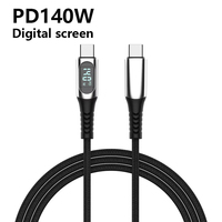 Cable Tipo C con Indicador LED de Carga, PD 60W 140W 5A, Cable de Carga Rápida para Teléfono Móvil, Transmisión de Datos 480Mbps