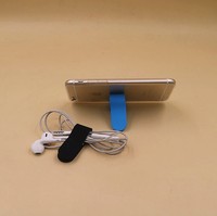 Support magnétique multifonction en silicone pour téléphone portable et attache-câble pour écouteurs