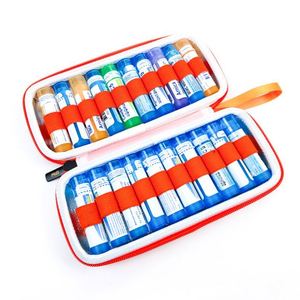 Professional Custom Hard Shell EVA Orange Pill <b>Storage</b> Case Travel Portable EVA First Aid Emergency Kit for 24 Pill Bottles - Product Image 4