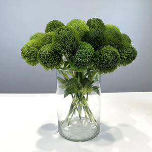 Bola <span class=keywords><strong>de</strong></span> Dianthus Verde Artificial Premium, Flor <span class=keywords><strong>de</strong></span> <span class=keywords><strong>Gel</strong></span> Suave al Tacto Real, <span class=keywords><strong>para</strong></span> Decoración Floral del Hogar y Venta al por Mayor - Product Image 2