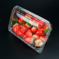 Vente en gros Conteneur de fruits frais blister à clapet, Boîte d'emballage de fruits en plastique transparent de haute qualité avec trous d'aération