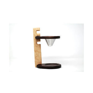 Cafetière à Verser en Bois Artisanale avec Filtre en Acier Inoxydable - Product Image 2