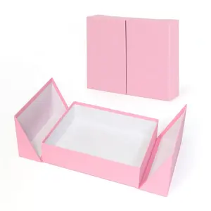 2 Door Open Cosmetic Skincare Gift Box Packaging Luxury Custom Double Door Paper Box