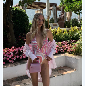 Offre Spéciale STOCK Maillot de Bain 3 Pièces de Luxe Tendance avec <span class=keywords><strong>Bandeau</strong></span> et Foulard de Plage – Maillot de Bain Sexy Designer pour Femme - Product Image 5