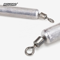 ROVORO Tackle Plombs de pêche fines en plomb pur 3.5-10g pour la pêche au black-bass avec leurres, accessoires de montage rapide Raindrop