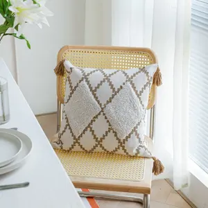 RICHESBASE-fundas de almohada de algodón con estampado geométrico para el hogar, fundas de almohada de estilo bohemio Nórdico