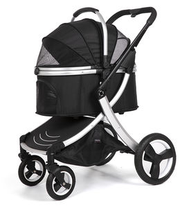 <span class=keywords><strong>Poussette</strong></span> de voyage de <span class=keywords><strong>luxe</strong></span> de bonne qualité pour animaux de compagnie <span class=keywords><strong>poussette</strong></span> extérieure pliable pour chiens et chats - Product Image 2