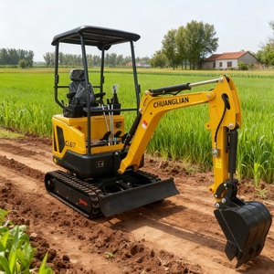 Mini-excavatrice sur chenilles de qualité export CHUANGLIAN, moteur LAIDONG380, puissance 17W, garantie 1 an, capacité de la benne de 0,03m³, multifonctionnelle - Product Image 3