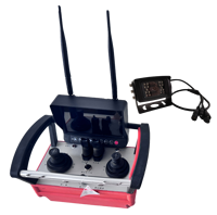 Télécommande sans fil pour grues, équipée d'une fonction de surveillance, pour les opérations de construction dans les zones aveugles