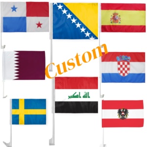 Custom 2026 Global Soccer Match Country 12*18in Car Flag Fashionable Item,Car-specific Flag,outdoor Travel,Outdoor Use. - Product Image 1