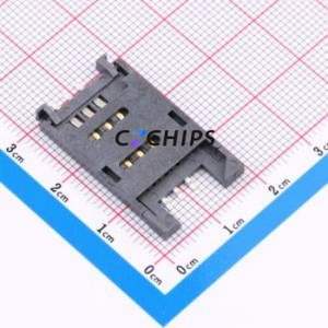 XKSIM-011B-P6 <b>SIM</b> <b>Card</b> Connector SMD Connector Flip Cover Type Mini <b>SIM</b> <b>Card</b> <b>Card</b> <b>Holder</b> 2.5mm - Product Image 1