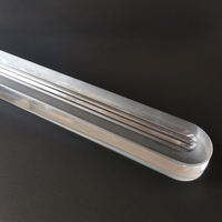 Plaque de verre indicateur de niveau de liquide, résistante aux hautes températures, en verre borosilicaté haute densité 3.3