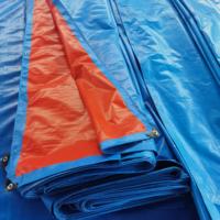 Bâche en polyéthylène robuste, imperméable, en PE, tissée, légère, pour la vente en gros, autres tissus