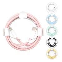 Câble de charge rapide USB C vers USB C 20V/3A PD 60W en nylon tressé 1m 2m pour iPhone 15 16 iPad Ordinateur portable OEM ODM Garantie 12 mois