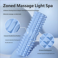 Rodillo de Espuma EVA + PVC en Forma de Media Luna, Cilindro de Yoga, Herramienta de Masaje para Uso Doméstico, Equipo de Relajación Muscular de Piernas de Doble Zona