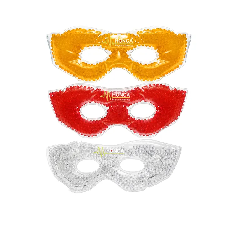 Heated Eye Mask Gel Beads Eye Packs Cooling Eye Mask Hot Cold Compress for Good Sleeping Dark Circles Relief