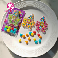 Bonbons à mâcher en forme de jouet de labyrinthe d'avion OEM en gros, saveur de fruits mélangés, mini bonbons à mâcher carrés