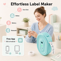 Imprimante d'étiquettes thermiques portable sans fil rechargeable pour expédition, codes-barres, envoi postal, vente au détail, organisation domestique, entrepôt