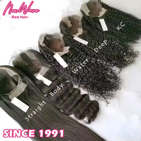 Perruque frontale complète sans colle en cheveux vierges indiens bruts, avec monofilament et dentelle, qualité supérieure 360, cuticules alignées, 13x6, film HD