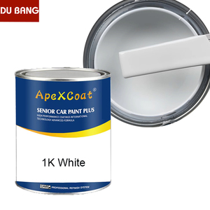 Peinture Métallisée Blanc Mat 1K pour Réparation Automobile, Couche de Base Blanche, Vernis Anti-Rouille pour Restauration de Voitures - Product Image 1