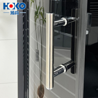 HOKO-Cabine de salle de douche circulaire en verre de 6mm d'épaisseur avec jets de massage pour le dos