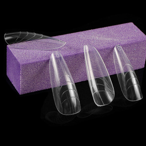 Nouveauté 2025 OEM, 140 pièces en gros, formes doubles carrées et ovales pour gel UV, pour extension d'<span class=keywords><strong>ongles</strong></span> rapide - Product Image 3