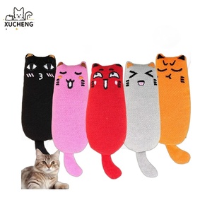 Juguete de hierba gatera respetuoso con el medio ambiente, almohada de pulgar de felpa de gato adorable, accesorio para mascotas gatito con características de dentición - Product Image 1