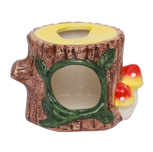 Criceto nascondiglio creativo foresta serie ceppo di api in ceramica <span class=keywords><strong>nido</strong></span> di criceto criceto <span class=keywords><strong>nido</strong></span> di ceramica - Product Image 5
