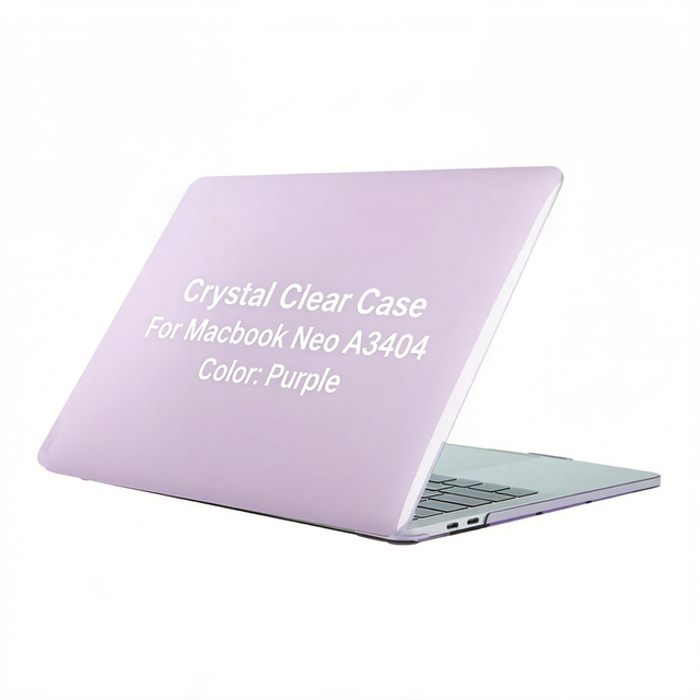 New Model Laptop Case for MacBook Neo 13'' A3404 A18 Pro Crystal Clear HardShell Scratch Resistant Computer Cover