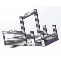 Cockpit de simulation de course en aluminium extrudé 4080, cadre de jeu personnalisable pour simulateur de course VR, compatible avec les simulateurs de conduite directe
