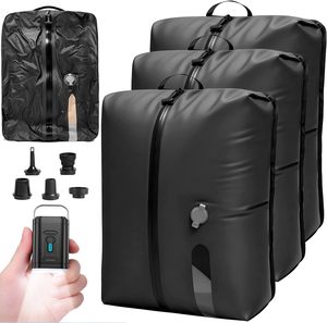 Bolsas de Viaje Impermeables IP67 con Bomba de Compresión al Vacío, 18L, Reutilizables, Ahorradoras de Espacio, para Maletas, Mochilas y Equipaje - Product Image 1