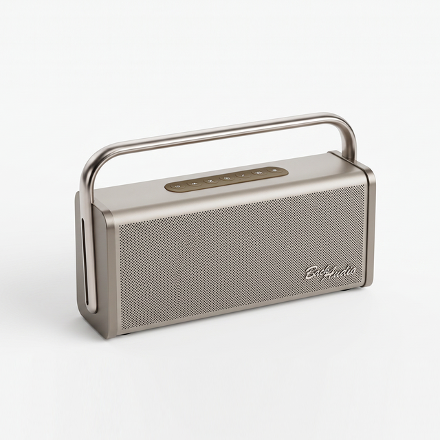 Portable Aluminum Alloy Wireless for USB AUX 30-50W High Sound Quality Low Bass Outdoor Camping Vintage Surround Speaker